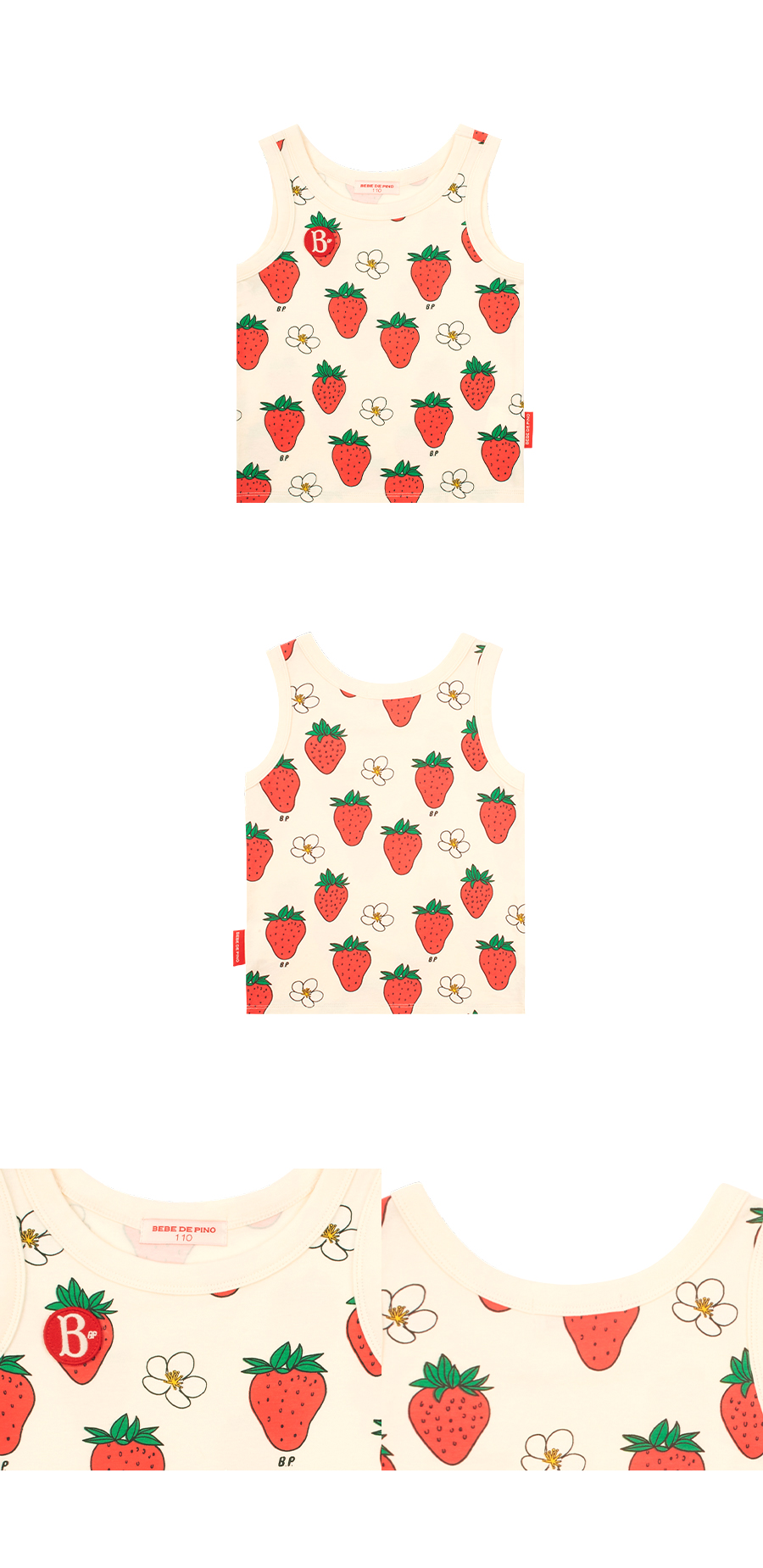 All over strawberry tank top 상세 이미지