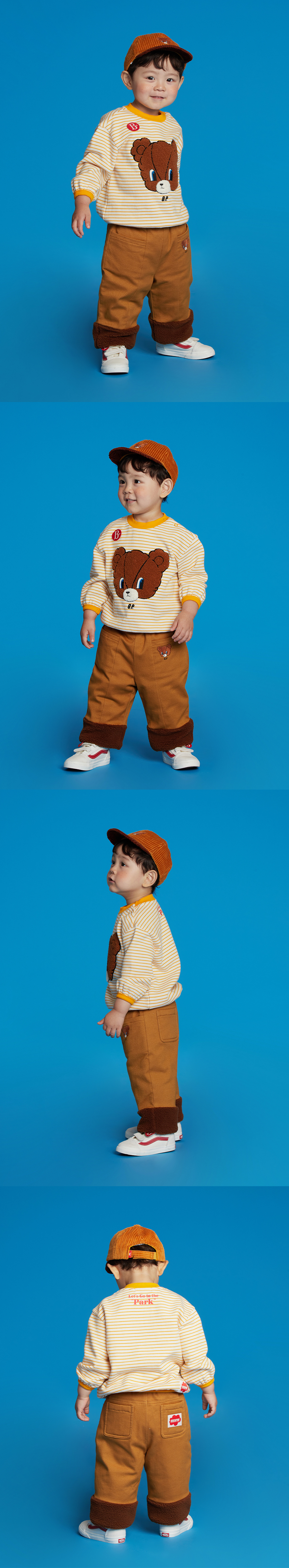 Babar bear baby dumble fur twill pants 상세 이미지