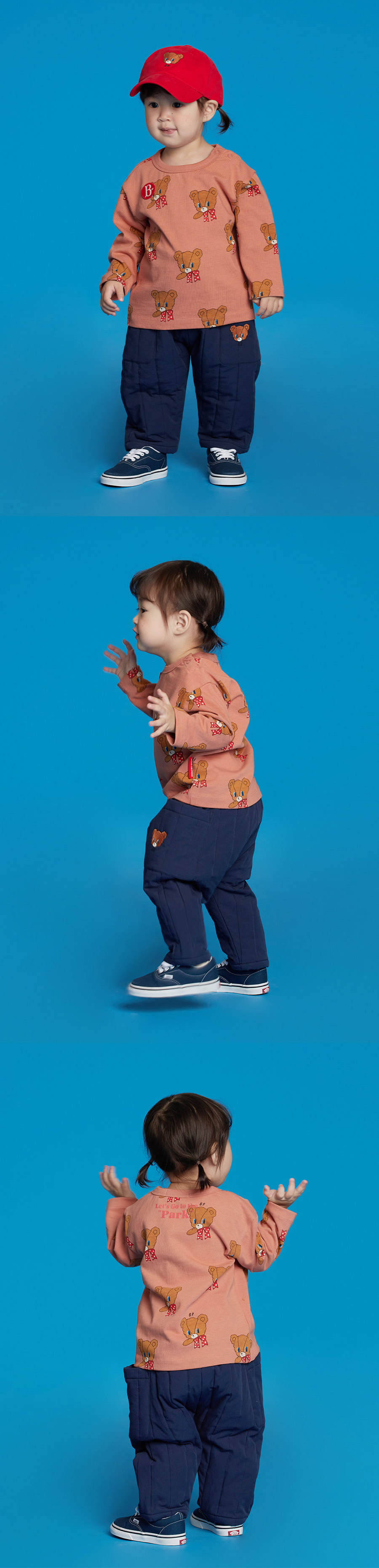 Babar bear baby quilted pants 상세 이미지