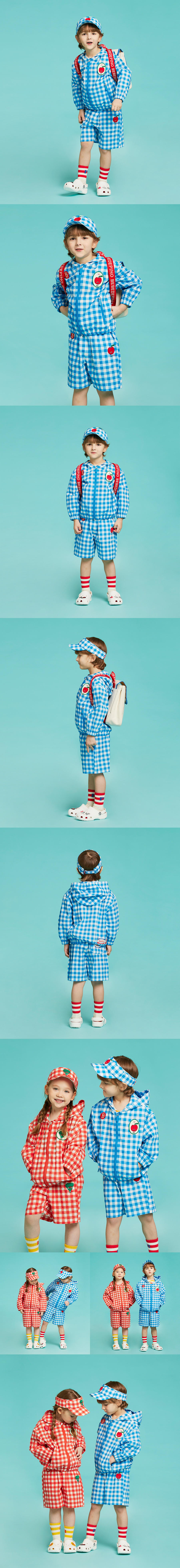 Pomme check cotton shorts 상세 이미지