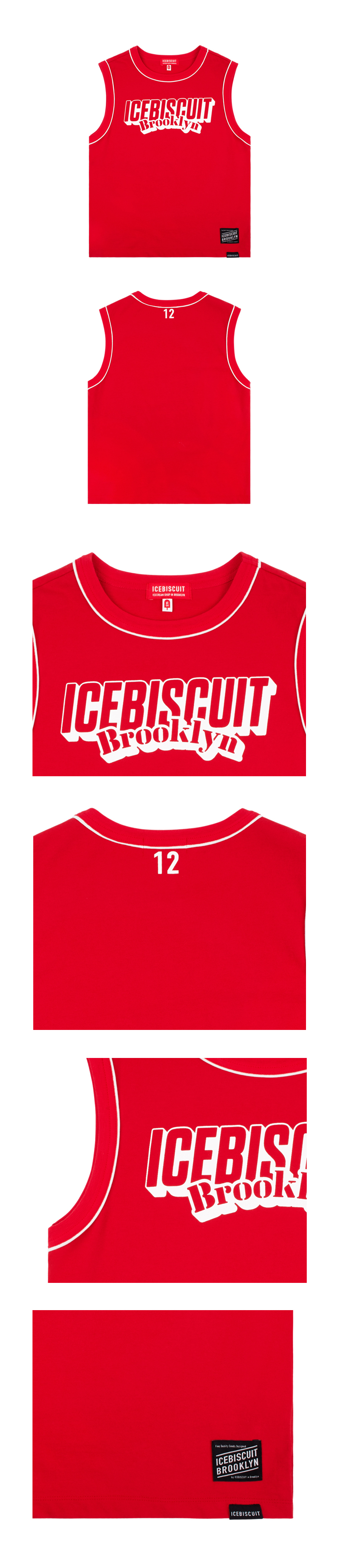 Icebiscuit brooklyn piping point sleeveless top 상세 이미지