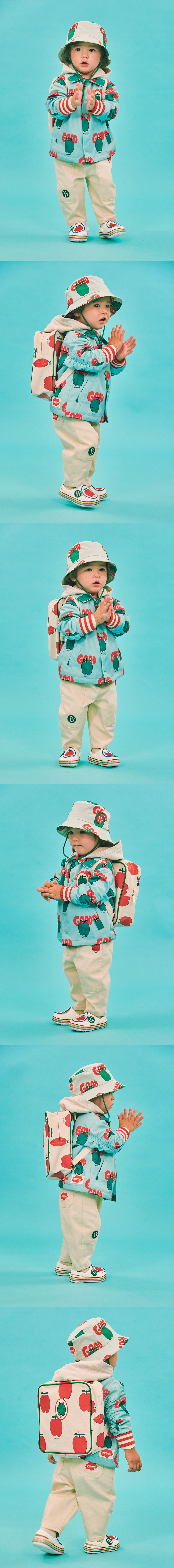 All over good apple baby hooded coach jacket 상세 이미지