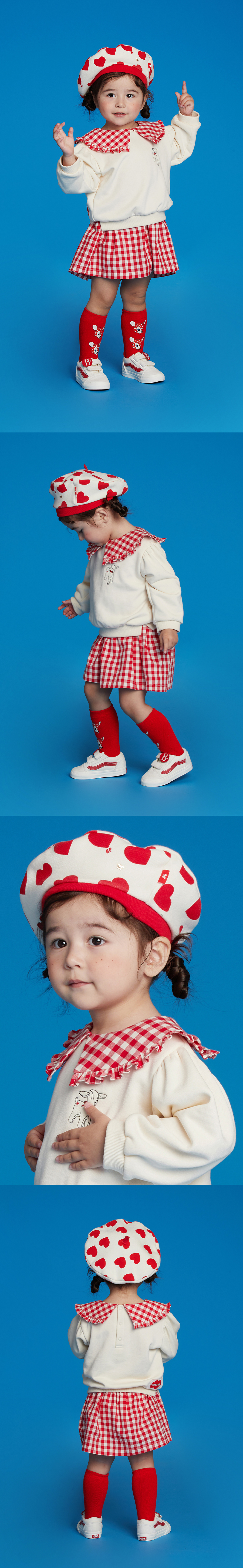 All over heart baby jersey beret 상세 이미지