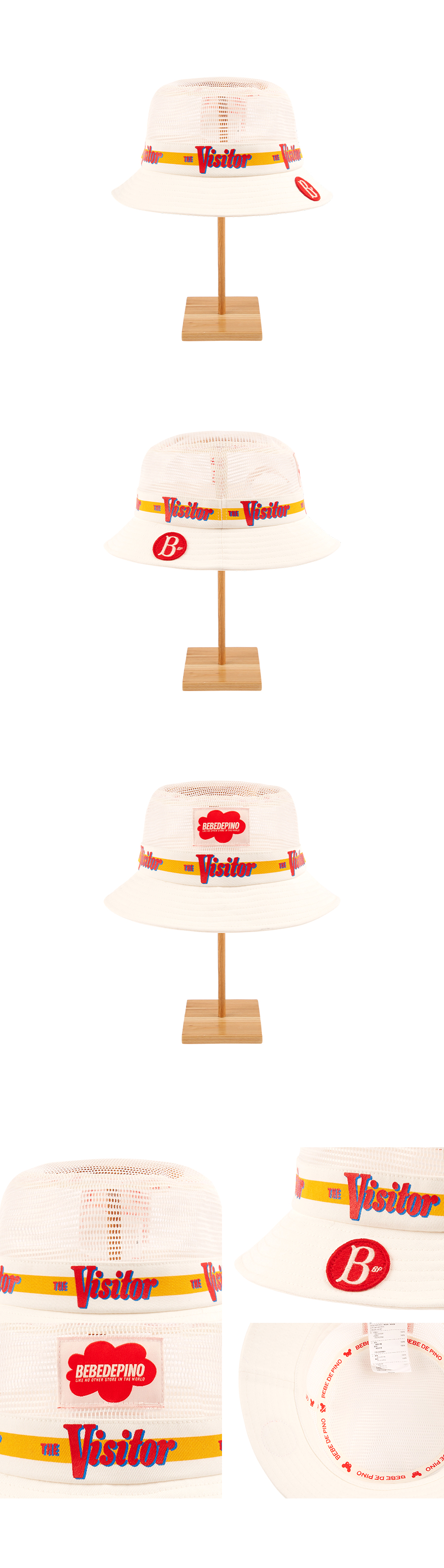 The visitor crown mesh bucket hat 상세 이미지