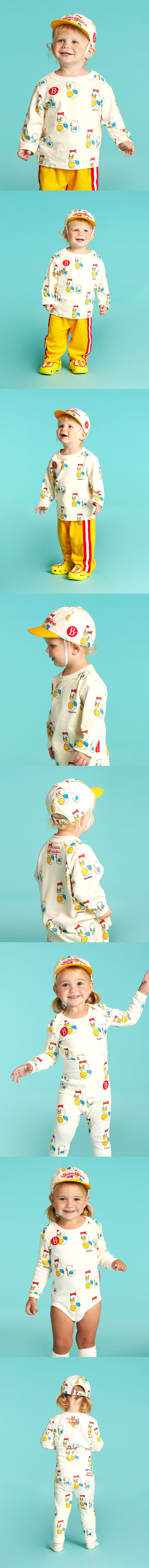All over famille canard baby cap 상세 이미지