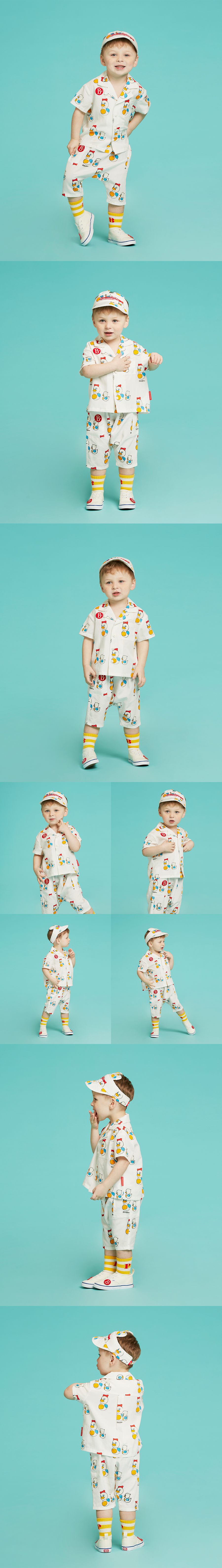 All over famille canard baby shirts 상세 이미지