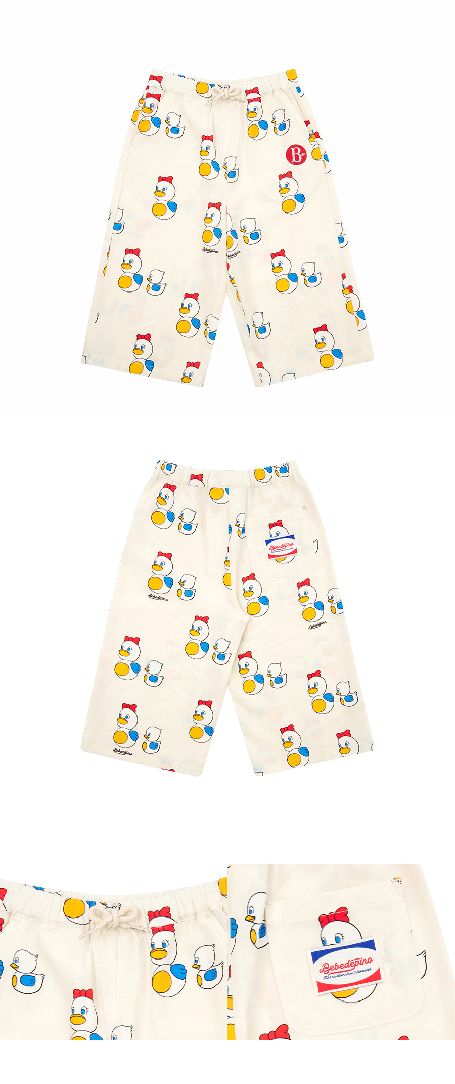 All over famille canard wide pants 상세 이미지