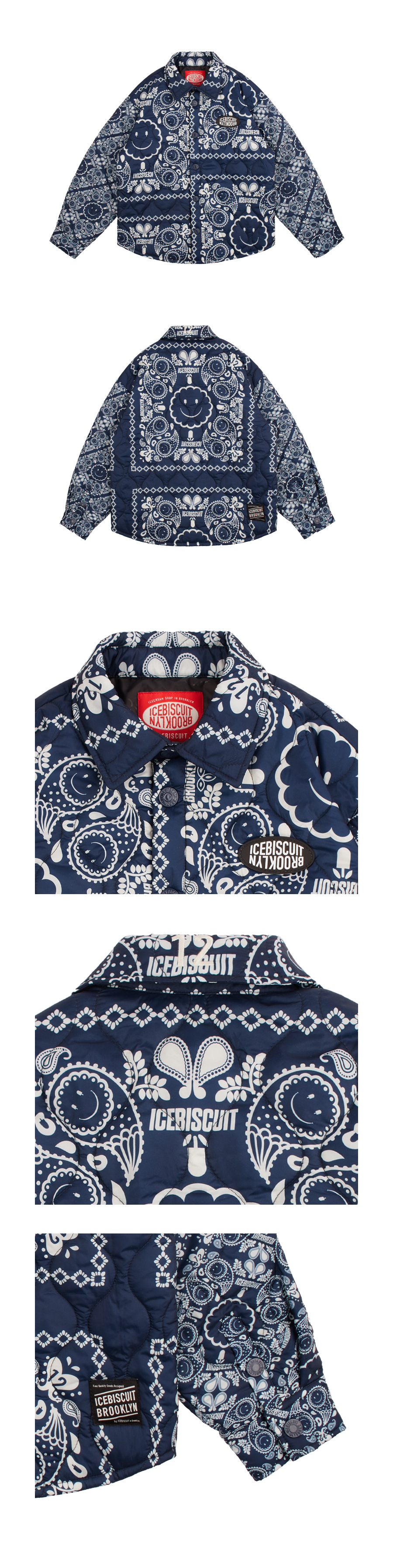 Smile paisley quilted shirt 상세 이미지