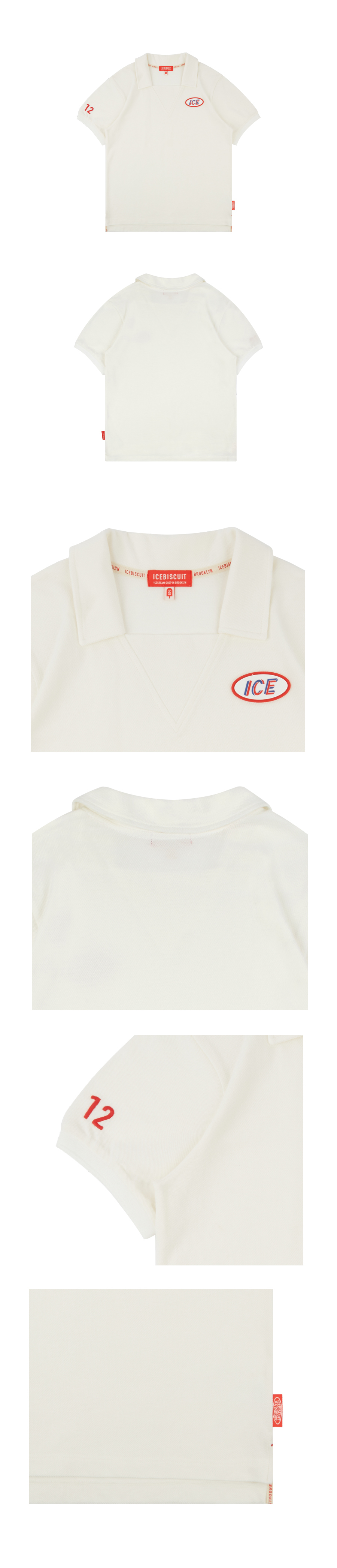 Ice symbol logo pique t-shirt 상세 이미지