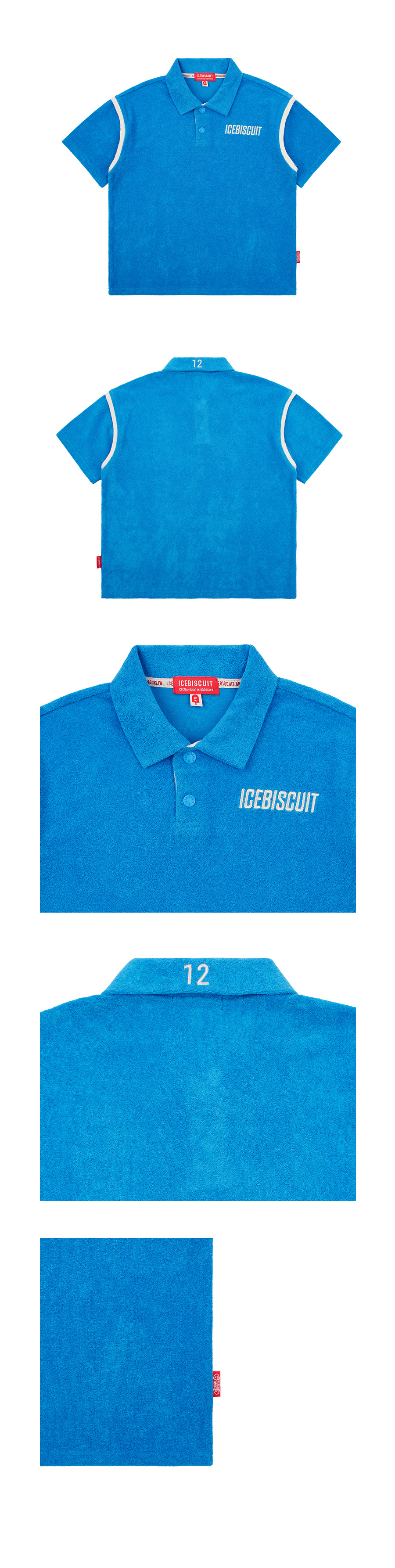 Icebiscuit point binding terry t-shirt 상세 이미지